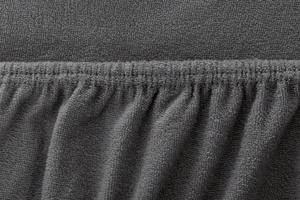 Terry sheet with elastic 041_D Anthracite 90x200