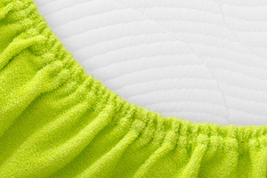 Terry sheet with elastic 052_D Lime 140x200