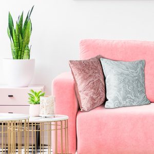 Luisa Decorative Jacquard Pillowcase 42 x 42 Pink