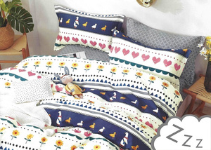 Cotton Satin Bedding No. A1396 160x200NP 3 parts