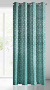 Curtain 140 x 250 Decorative Velvet Mandi Turquoise