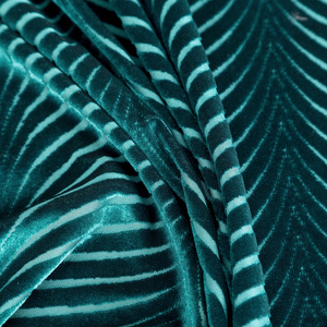 Velvet Lussi Curtain 140 x 250 Dark Turquoise