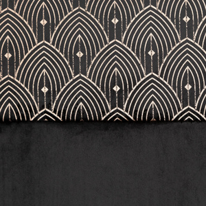 Curtain 140 x 250 Decorative Drawstring Agnes Black