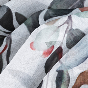 Curtain 140 x 260 Decorative 2 pcs Meg White+Green