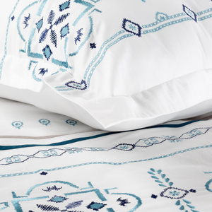 Bedding 220 x 200 3pc Embroidered Cotton HAFT 9B