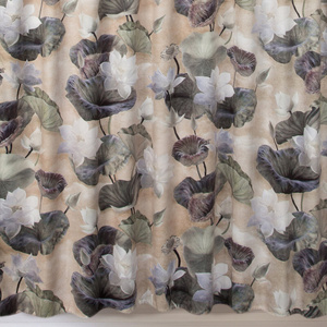 Zasłona 140 x 270 Dekoracyjna Velvet Lotos Beż+Zie