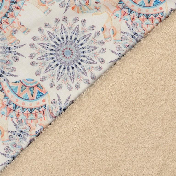 Towel 100 x 100 Hooded Terry Maxi Print 15B