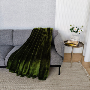 Blanket 160 x 200 Acrylic Solid Warm Yasemin 10