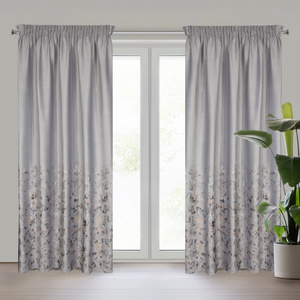 Curtain 140 x 270 Velvet Tape Mirela Silver
