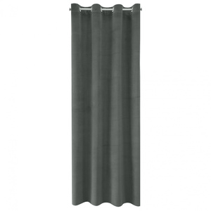 Curtain 140 x 250 Decorative Velvet Milo Graphite