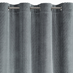 Velvet Lussi Curtain 140 x 250 Steel Spun