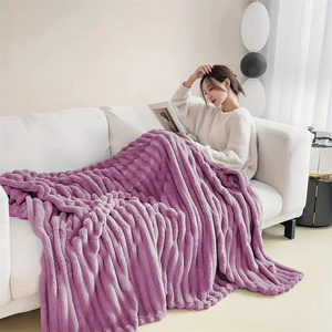 Blanket 160 x 200 Microfiber Plush Shirley 03