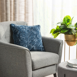 Poszewka 45 x 45 Dekoracyjna Szenilowa Dori Nieb