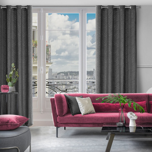 Zasłona 140 x 250 Dekoracyjna Velvet Inga Czarny