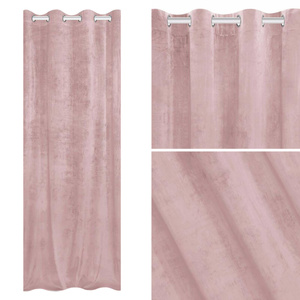 Curtain 140 x 250 Decorative Velvet Soft Powdery