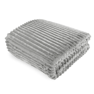 Blanket 200 x 220 Microfiber Plush Cadence Stripes 01