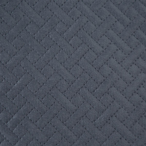 200 x 220 Quilted Velvet Luiz5 Graphite Bedspread