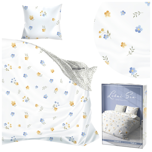 Bedding 140 x 200 3pc Cotton Summer Sleep 022