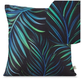 Decorative pillowcase 40 x 40 Palms 01 Black+Green