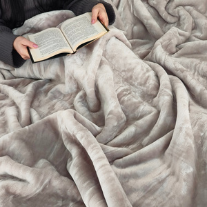 Blanket 160 x 200 Acrylic Solid Warm Yasemin 07