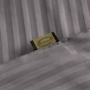 Bedding 160 x 200 3pc Cotton Satin Vera Steel