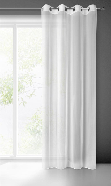 Decorative Curtain Dahlia 140 x 250 White Drawstrings