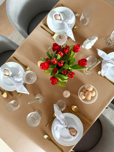 Tablecloth 140x240 Stainproof Classic Savio C.Beige