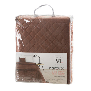 Bedspread 170 x 210 Quilted Design91 Luiz3 Brick