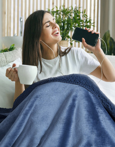 Blanket 200 x 220 Microfiber Two-sided Tedy Pomegranate