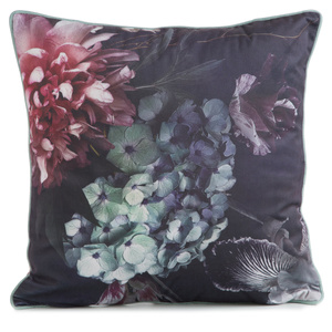 Poszewka 45 x 45 Dekoracyjna Velvet 131 Bordo+Ziel