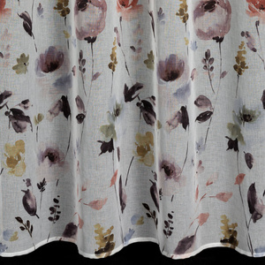 Lavin Curtain with Eyelets 140 x 250 White + Powder Pink