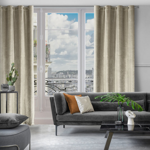 Zasłona Velvet Lussi 140 x 250 Przelotka Jasnobrązowy