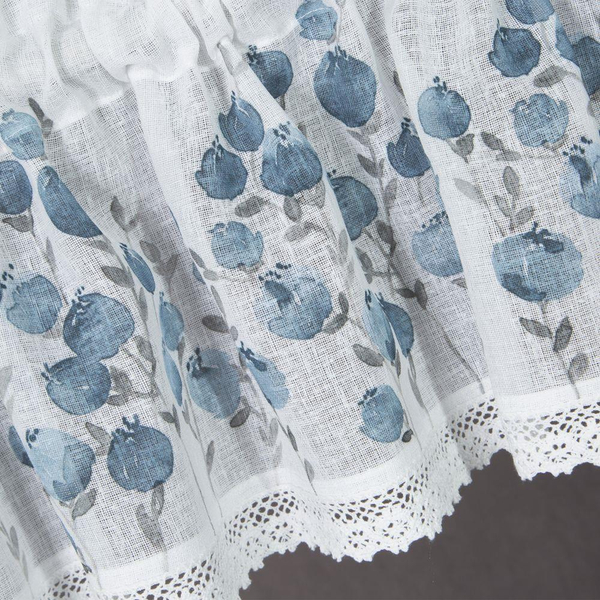 Decorative Curtain Pola 30 x 150 Blue