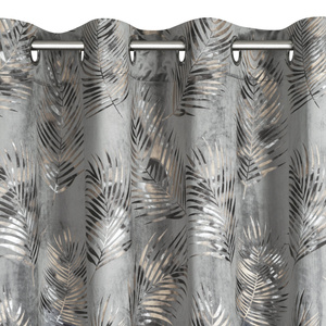 Gloria Steel+Grey Decorative Curtain 140 x 250