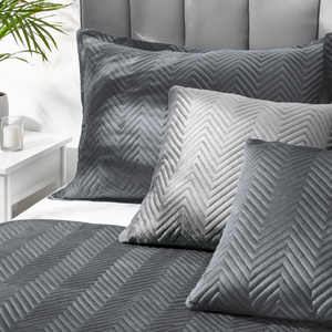 Cushion cover 50 x 70 Decorative Velvet Sofia Graphite