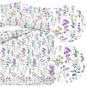 Bedding 220 x 200 3pc Flannel Cotton Laura 5634B