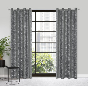 Curtain 140 x 250 Decorative Livia Steel Splits