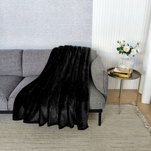 Koc 160 x 200 Akrylowy Jednolity Ciepły Yasemin 02