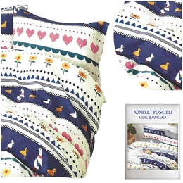 Pościel Satyna Bawełniana nr A1396 160x200NP 3 części