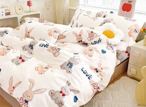 Bedding 160 x 200 3 pcs Cotton Satin no. A1788