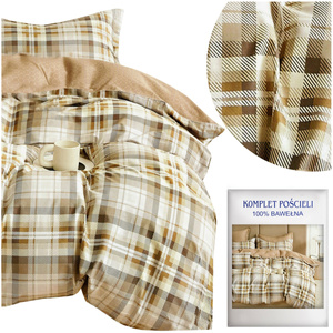 Bedding 160 x 200 3pcs Cotton Satin no. A1760