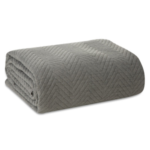 Bedspread 220 x 240 Quilted Len3 Graphite