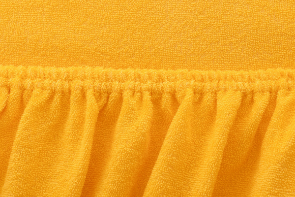 Terry sheet with elastic 007_D Yellow 60x120