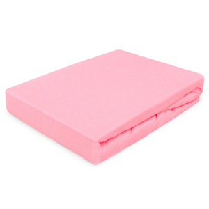Jersey Bed Sheet with Eraser 012_D Light Pink 160x200