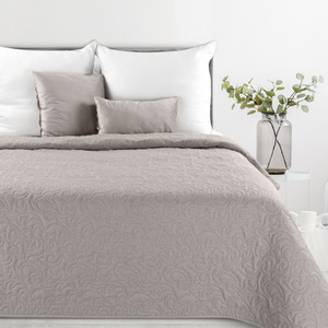 Quilted Decorative Bedspread 170 x 210 Len4 Gray