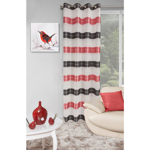 Zasłona 140 x 250 Gotowa Dekoracyjna EDITH Cze