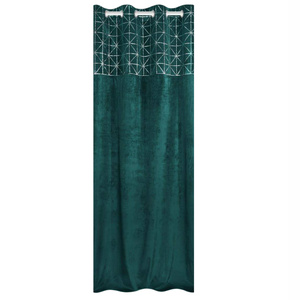 Curtain 140 x 250 Decorative Velvet Glossy Turquoise