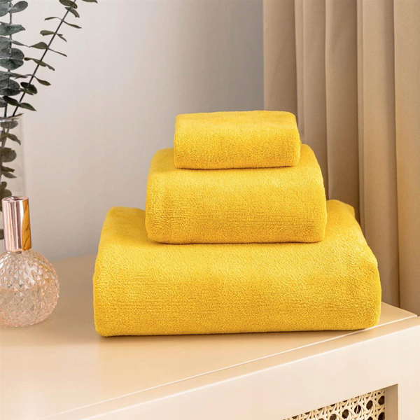 Towel 50 x 90 Microfiber Active 380 g/m2 Mustard