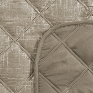Quilted Velvet Bedspread 170 x 210 Blink6 Cream