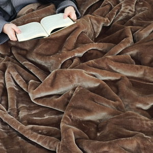 Blanket 160 x 200 Acrylic Solid Warm Yasemin 04